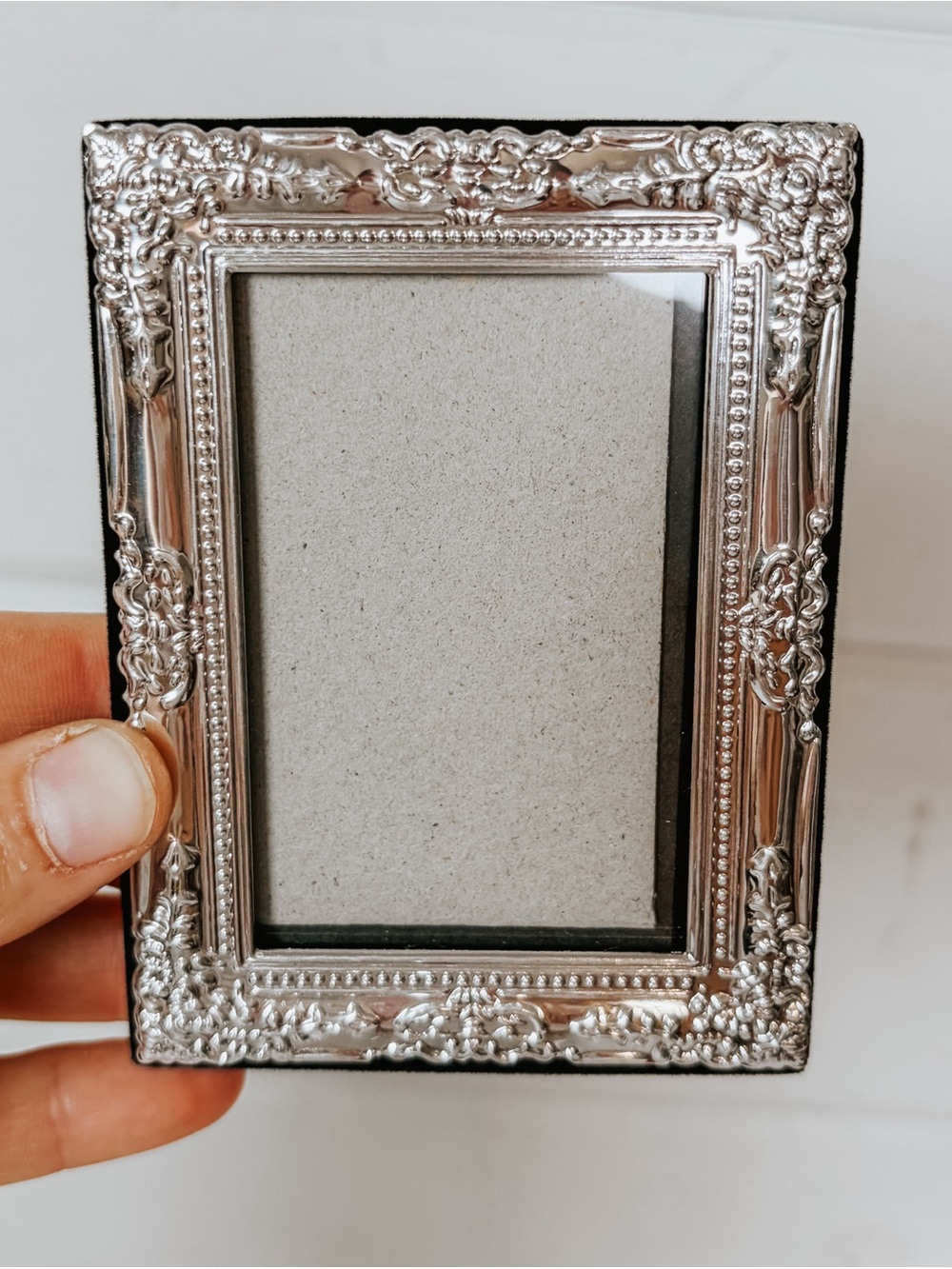 Vintage Silver Tone Ornate Mini Picture Frame | Multiple Available